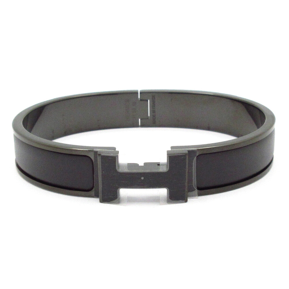 Hermes Clic Hh So Black Hardware Bangle #373950H10B